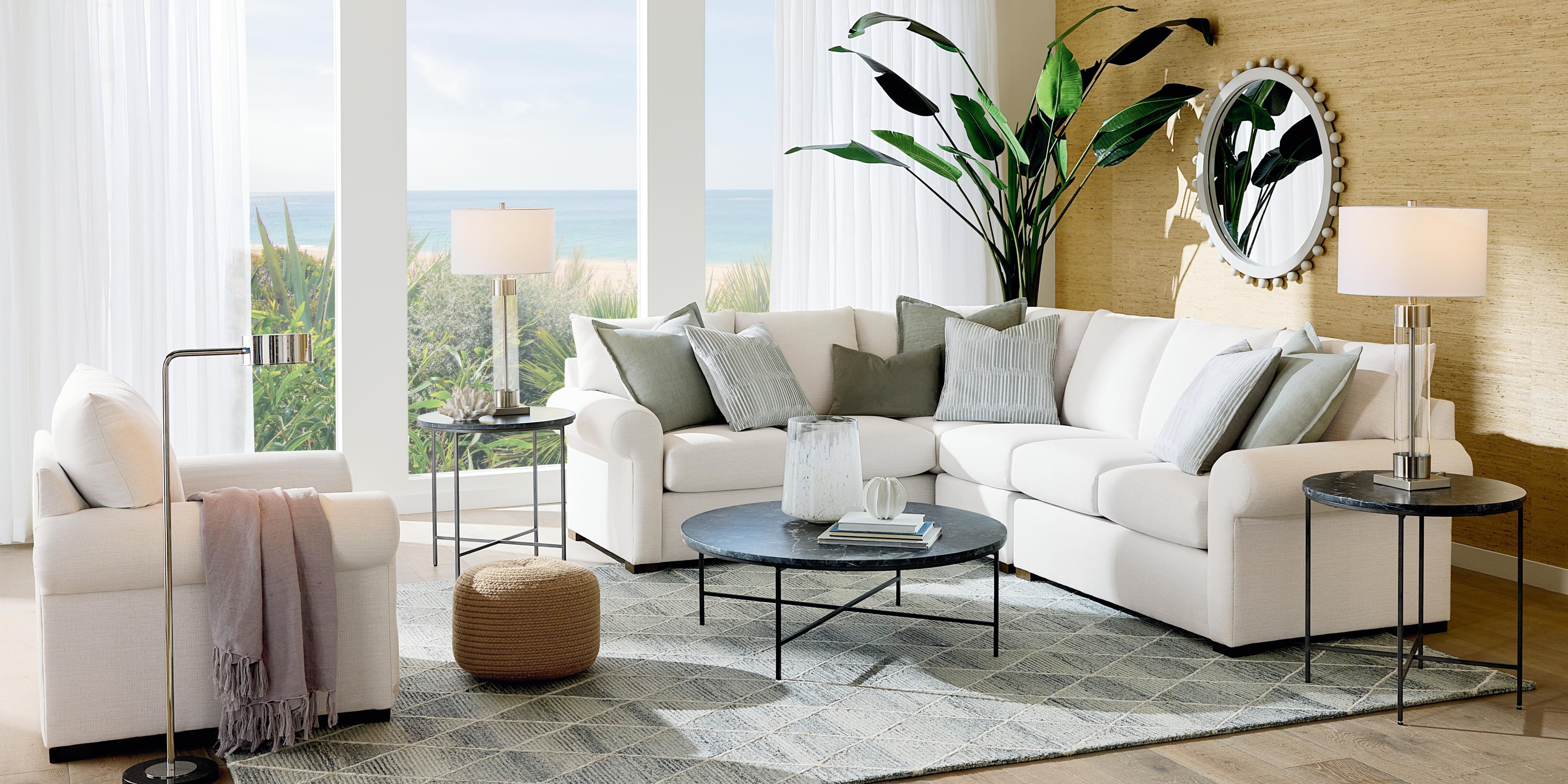 Hanover 3-pc. Roll Arm Sectional