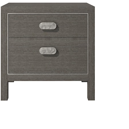 Contemporary Prado 2-Drawer Nightstand