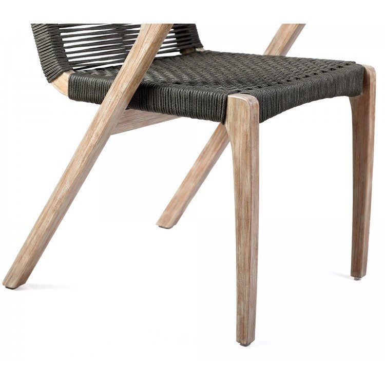 Armen Living Brielle Outdoor Patio Dining Chair - Set of 2