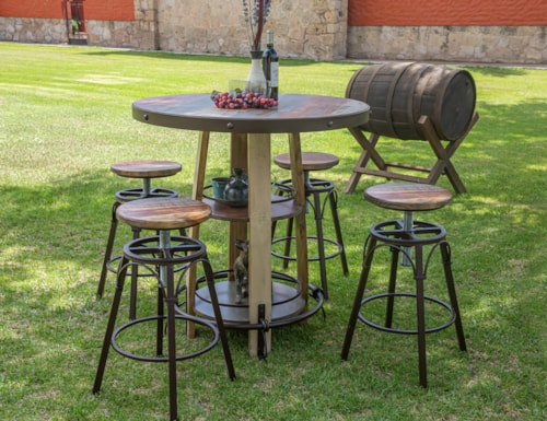 Rustic 5-Piece Bistro Set