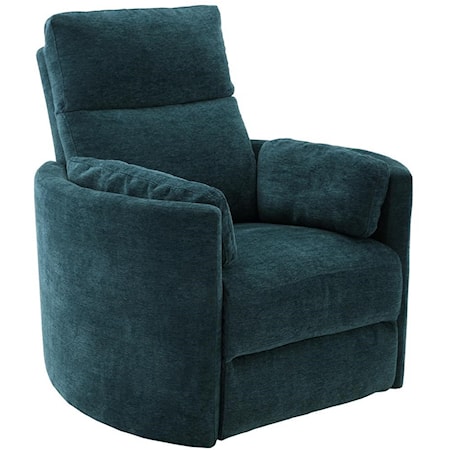 Contemporary Power Swivel Glider Recliner with USB Port