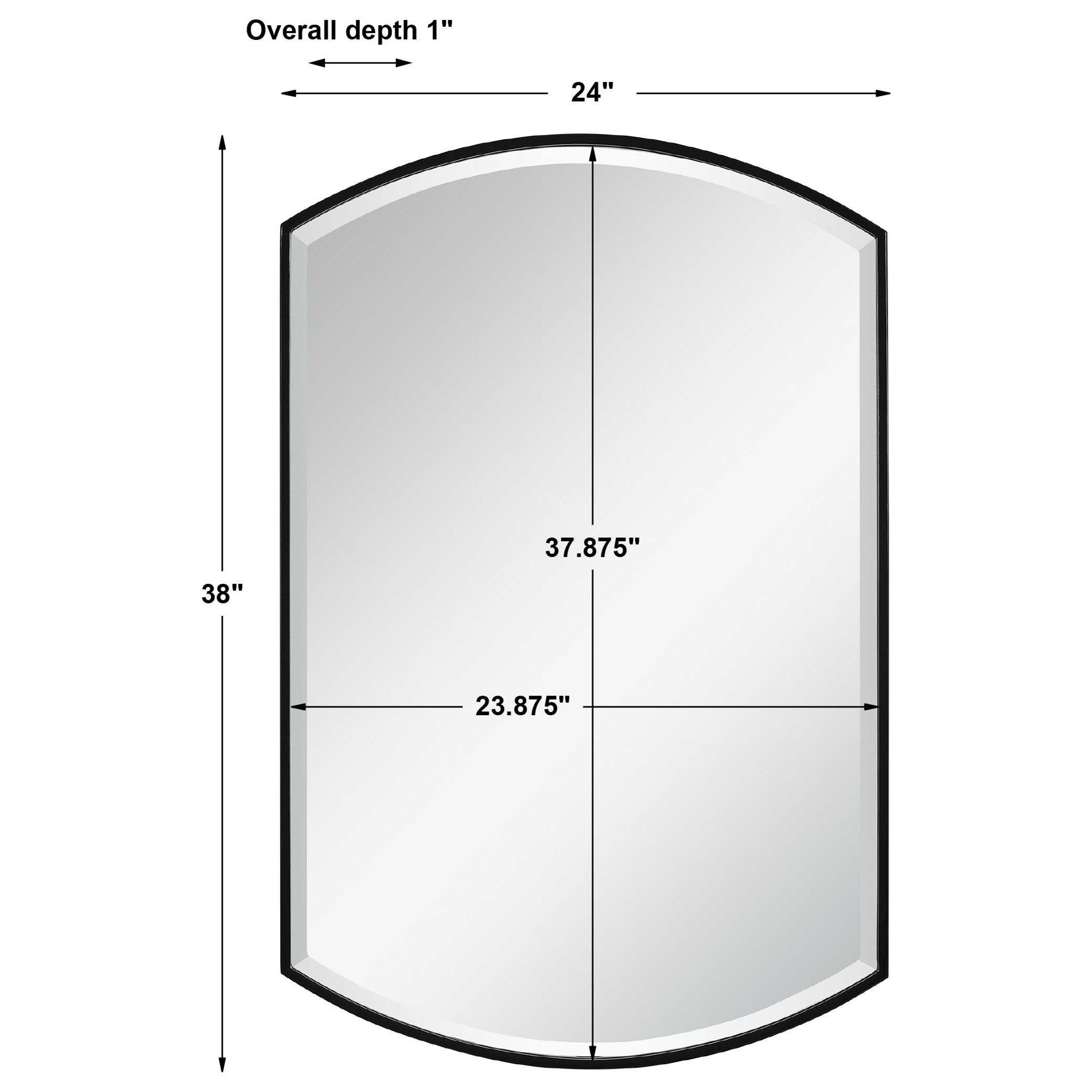 Uttermost Mirrors Shield Shaped Iron Mirror