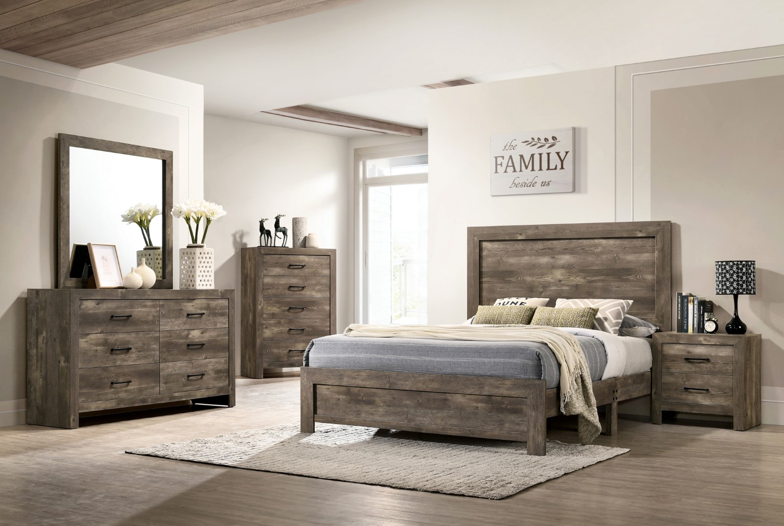 rustic queen bedroom set