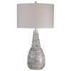 Uttermost Table Lamps White Crackle Table Lamp