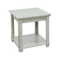 Transitional 1-Shelf End Table