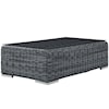 Modway Summon Outdoor Glass Top Coffee Table