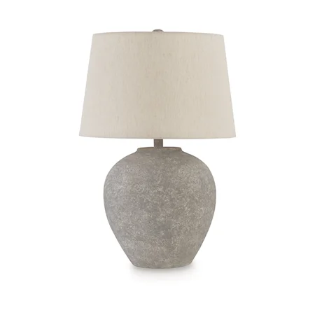Faux Stone Paper Table Lamp