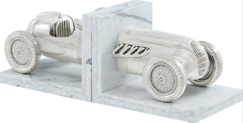 Casual Nickel Racecar Bookends