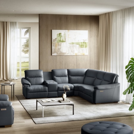 Potenza L-Shaped Curved Sectional