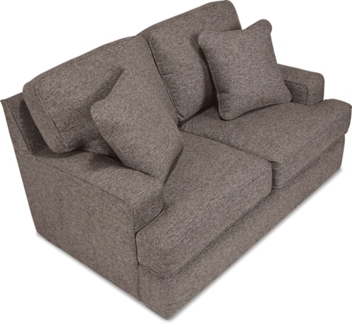 Contemporary Loveseat With Comfort Core Cushions