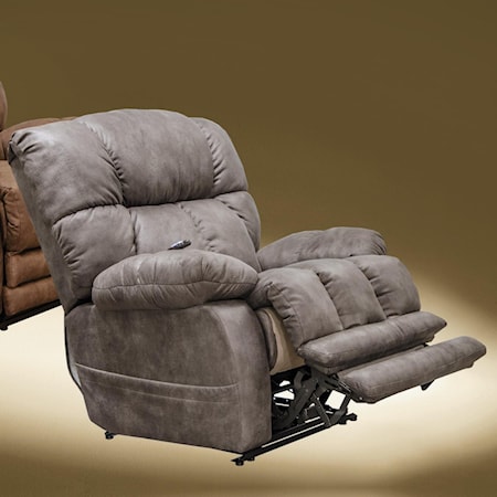 Power Lay Flat Recliner w/Oversized Ftrst