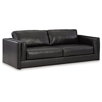 Contemporary Sofa with Double Padded Tuxedo Armrests