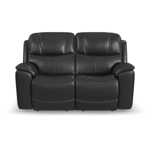 Casual Power Reclining Loveseat with Power Headrest and Lumbar