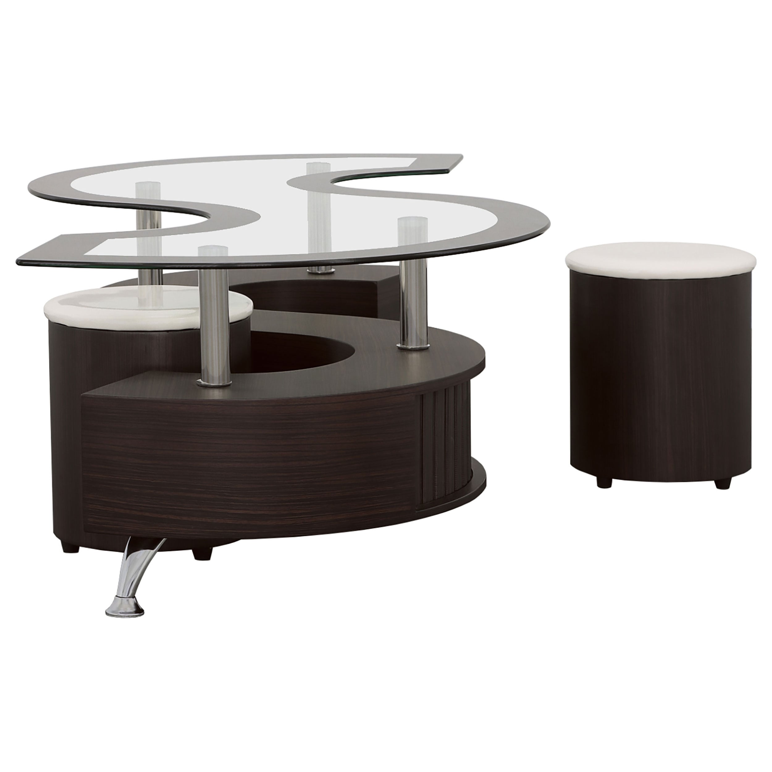 Coaster Buckley Buckley 3-piece Coffee Table and Stools Set