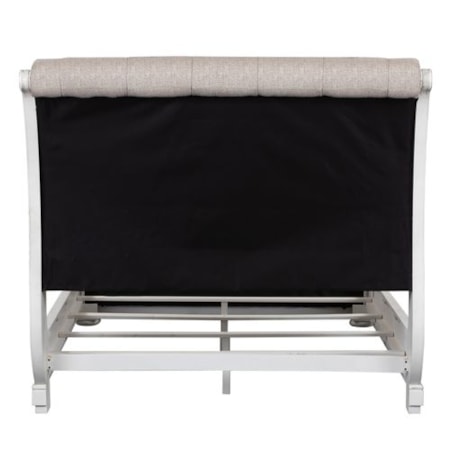 California King Upholstered Sleigh Bed