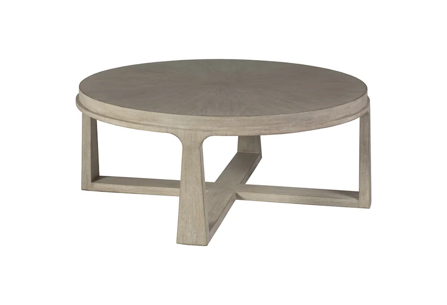 Cohesion Rousseau Round Cocktail Table by Artistica at Baer's Furniture