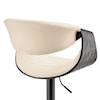 Armen Living Gionni Upholstered Swivel Bar Stool