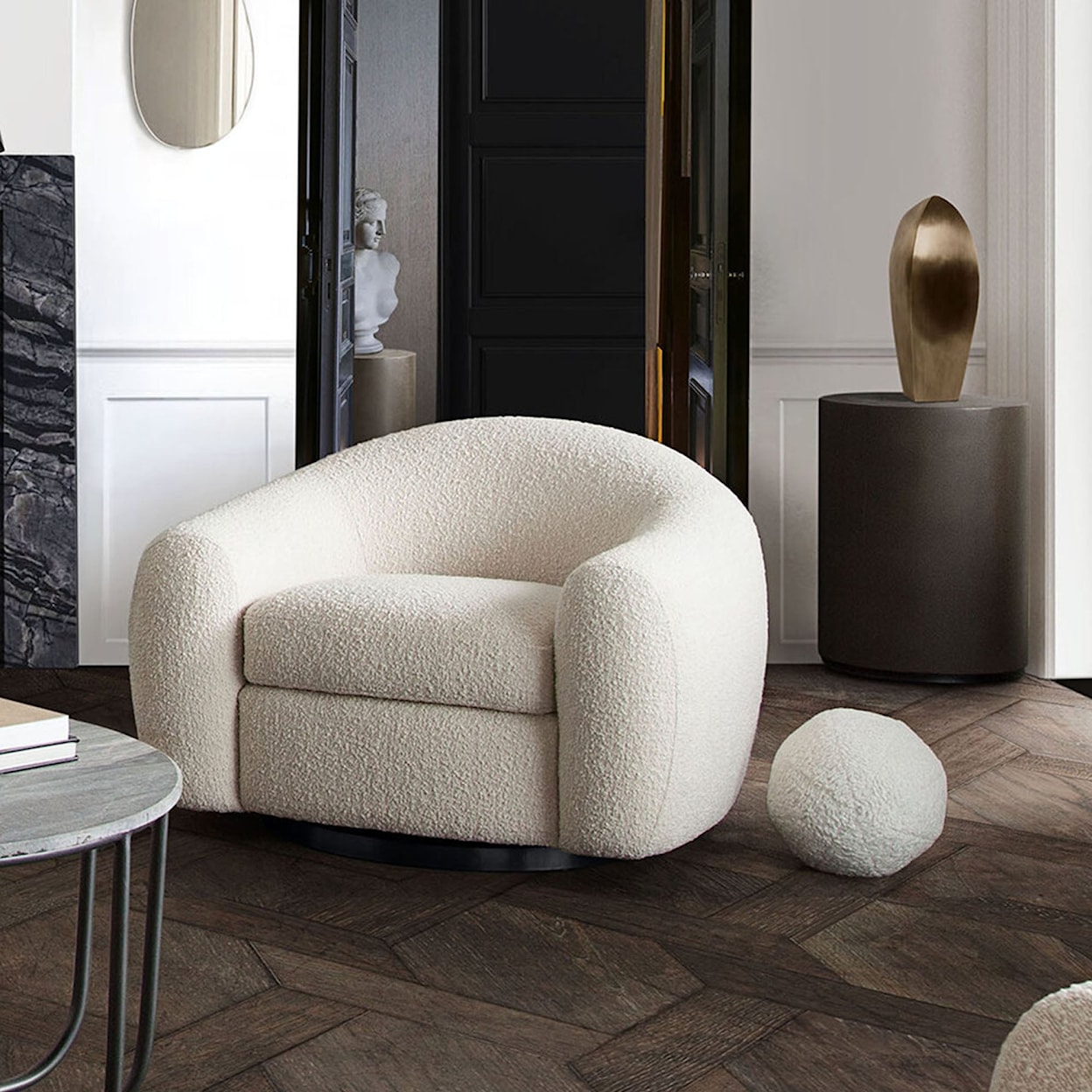 Diamond Sofa Furniture Pascal Swivel Chair