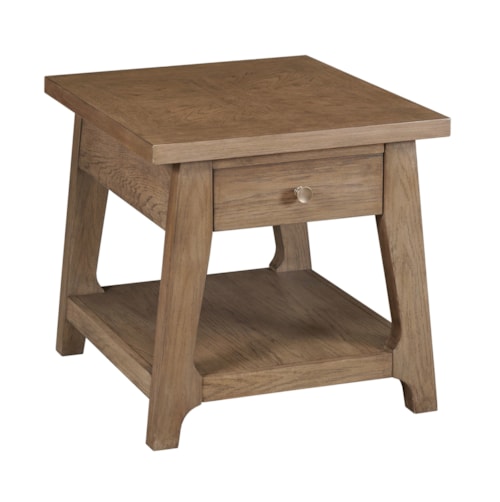Rectangular Drawer End Table