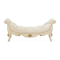 Traditional Upholstered Bed Bench