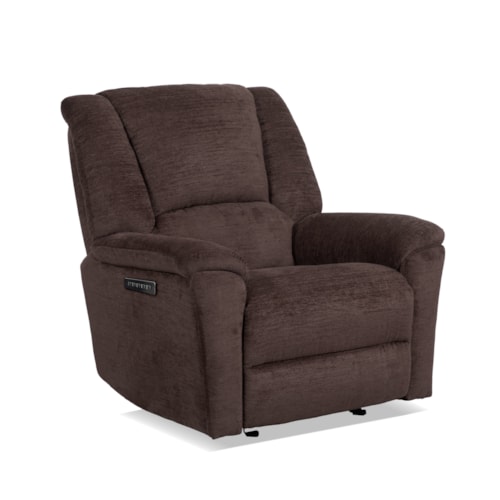 Plush Power Gliding Recliner with Power Headrest and Lumbar