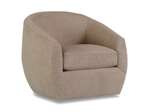 Contemporary Swivel Chair with Barrel Shape