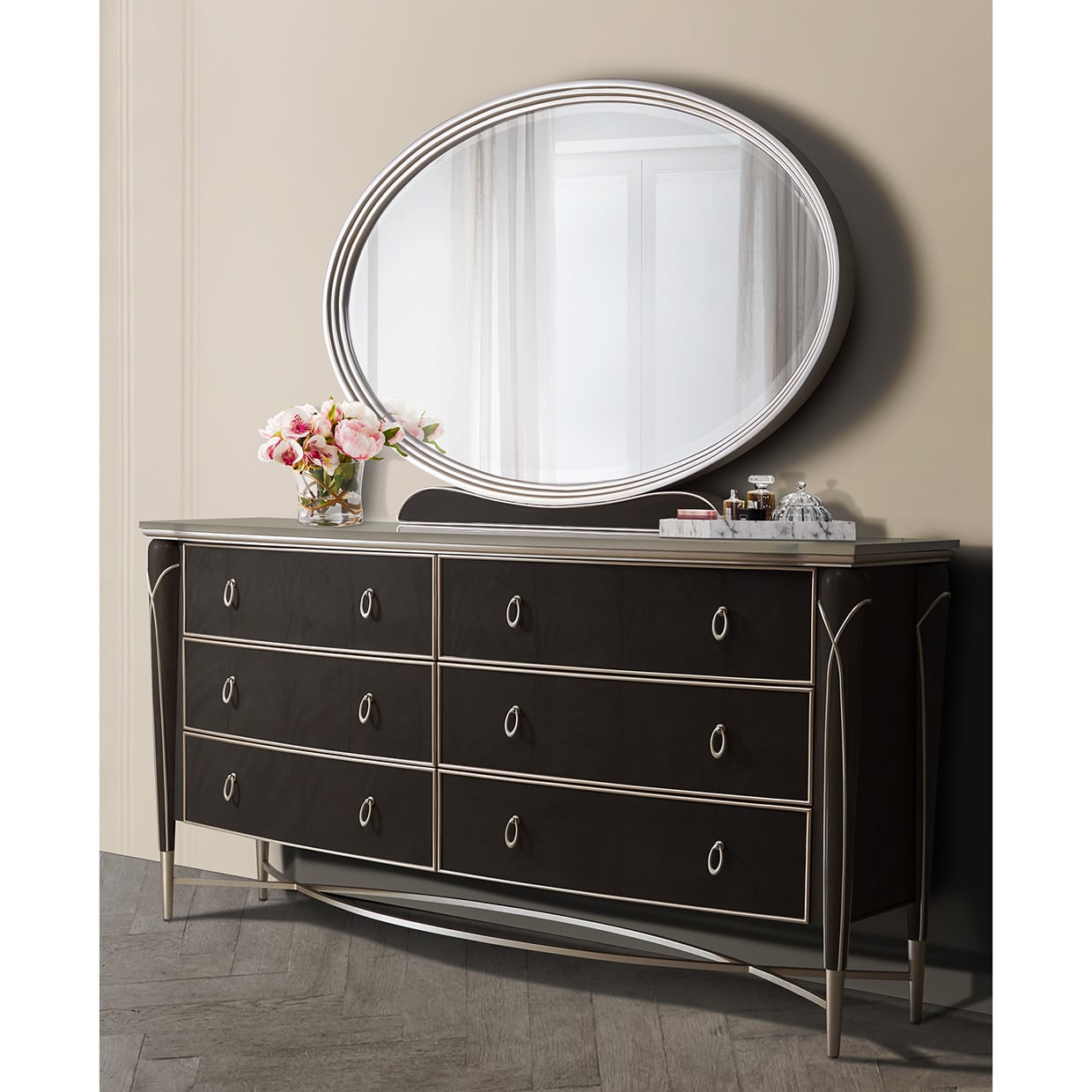 Michael Amini Villa Cherie Villa Cherie Dresser - Hazelnut