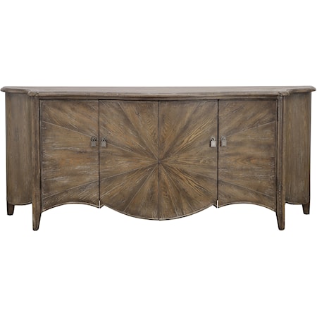 Traditional Four Door Credenza