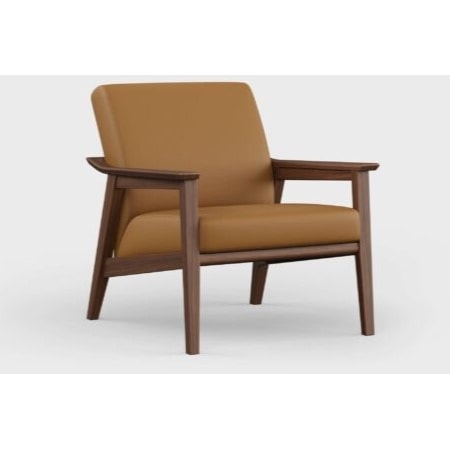 Lounge Chair w/Animal-Free Leather Cushions