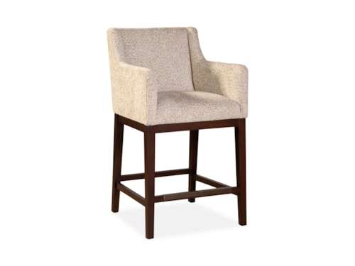 Contemporary Counter Stool with Slope Arms