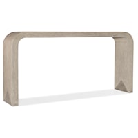 Contemporary Console Table with Triangle Motif