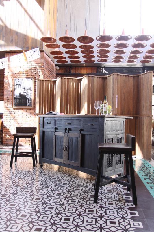 Uprooted Pueblo Bar Stool