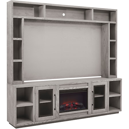 Entertainment Fireplace Console and Hutch