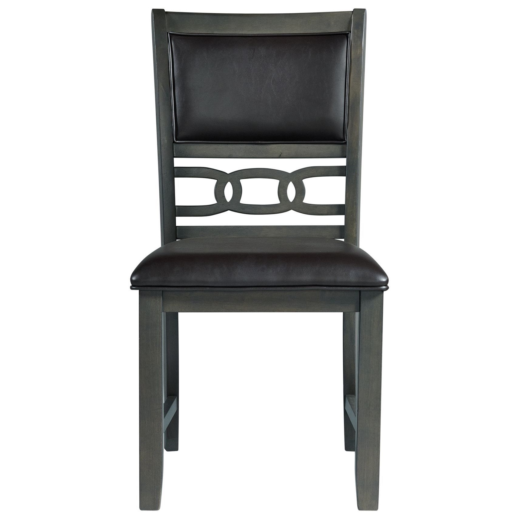 Standard Height Faux Leather Side Chair
