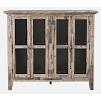 Rustic Shores 4-Door High Accent Cabinet