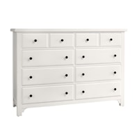 Traditional Farmhouse 8-Drawer Dresser