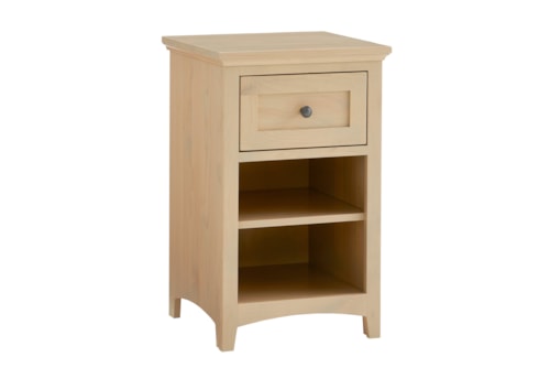 Casual 1-Drawer Nightstand