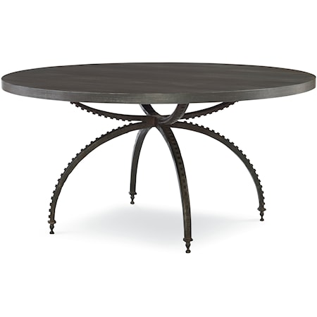 Transitional 60' Round Dining Table