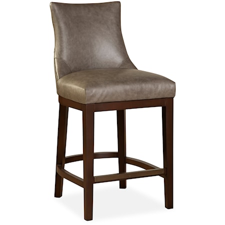 Counter Stool with Slight Wing Back