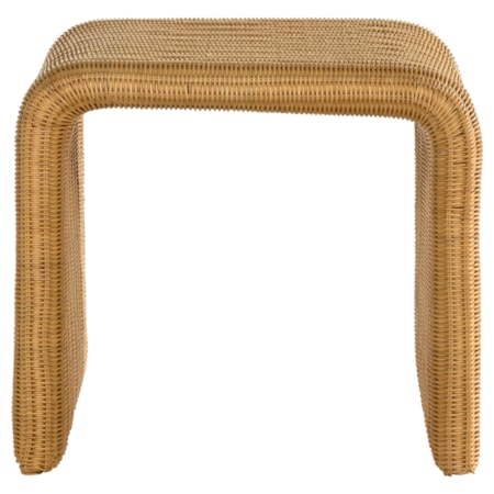 Juanita Woven Rattan End Table