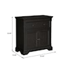 Accentrics Home Accents Console in Antique Black