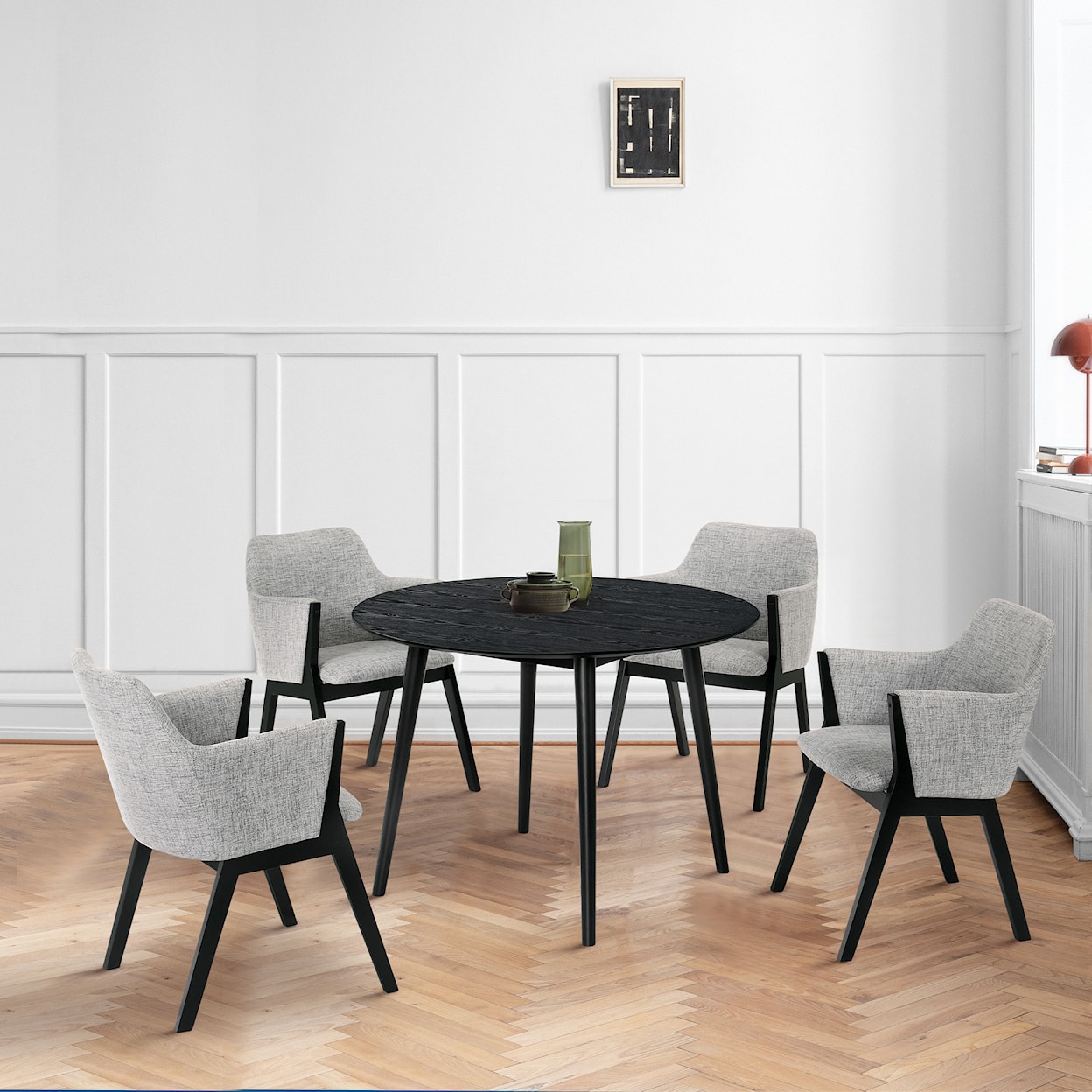 Armen Living Arcadia/Renzo 5-Piece Dining Set