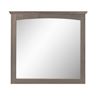 Mirror with Top Molding
