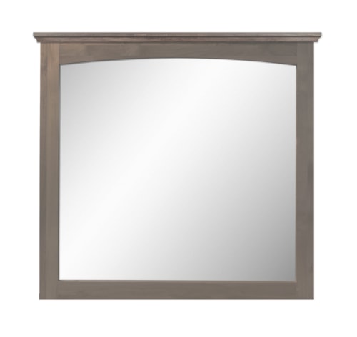Mirror with Top Molding