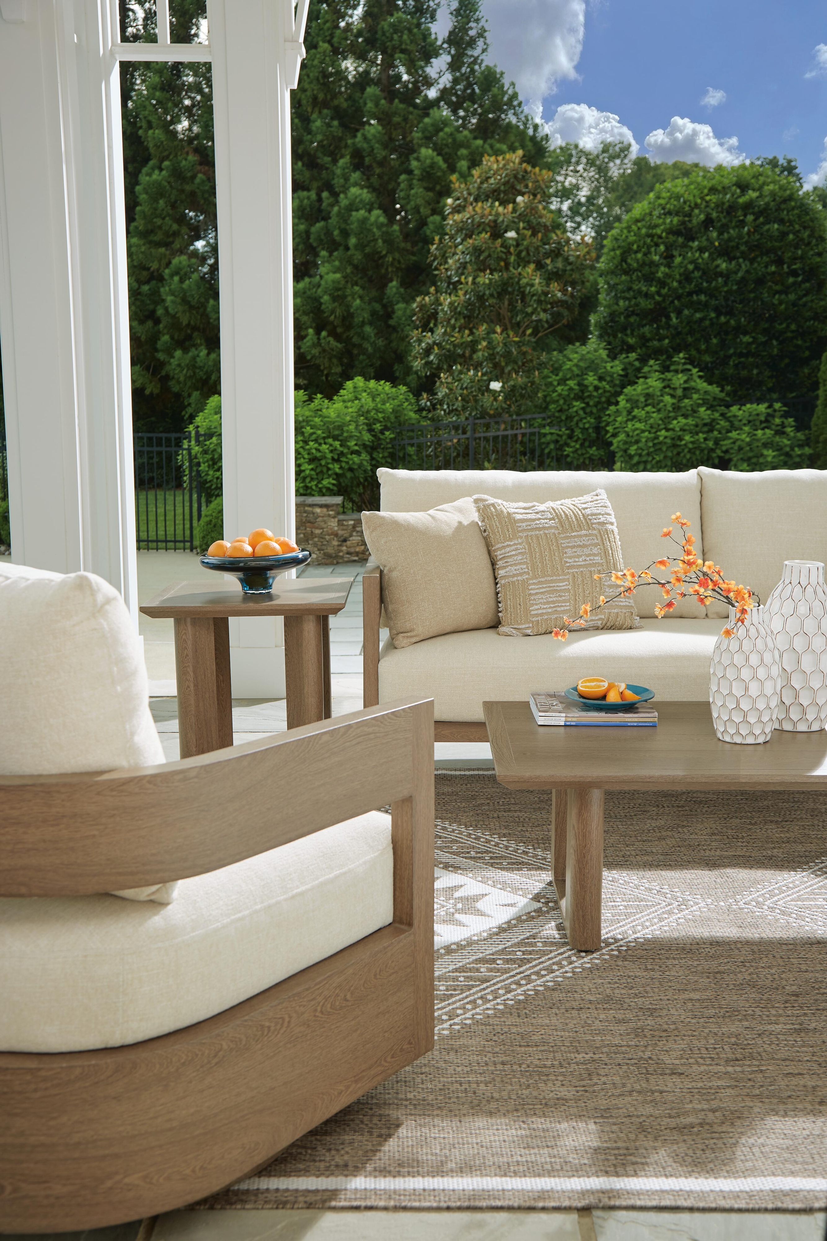 Signature Design by Ashley Serene Bay Outdoor Sofa With Cushion