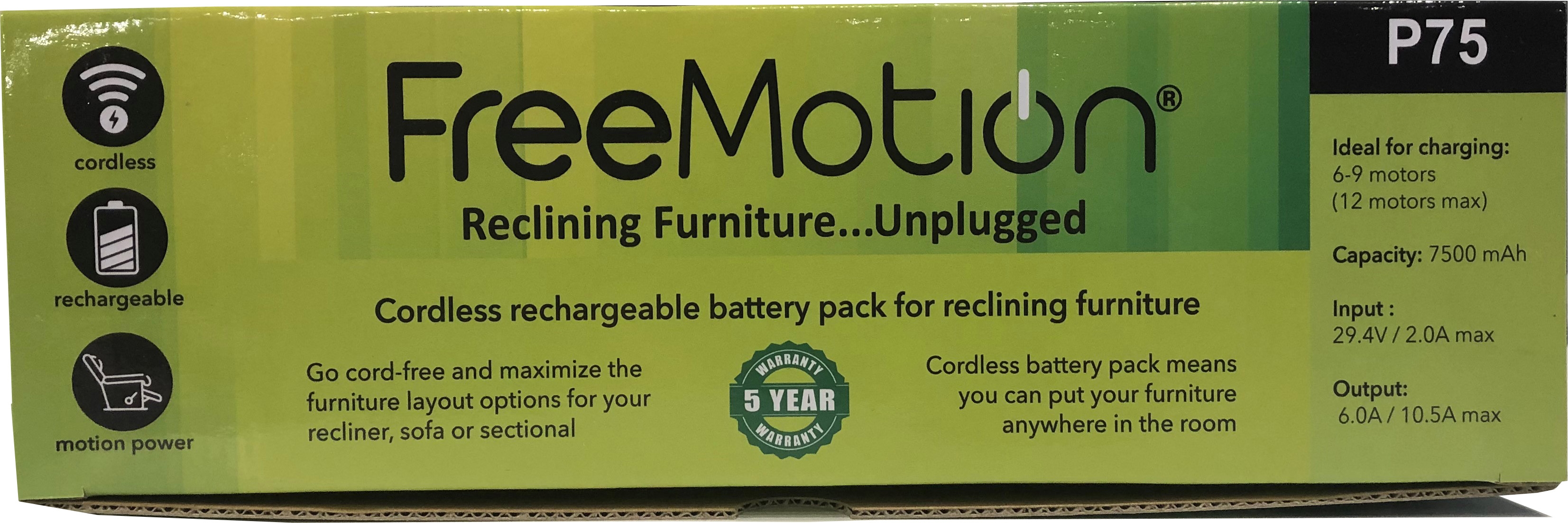 7500Mah Battery, Bracket And Y3 Cable