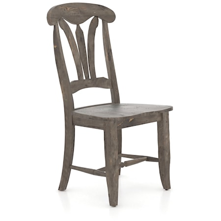 Customizable Splat Back Side Chair