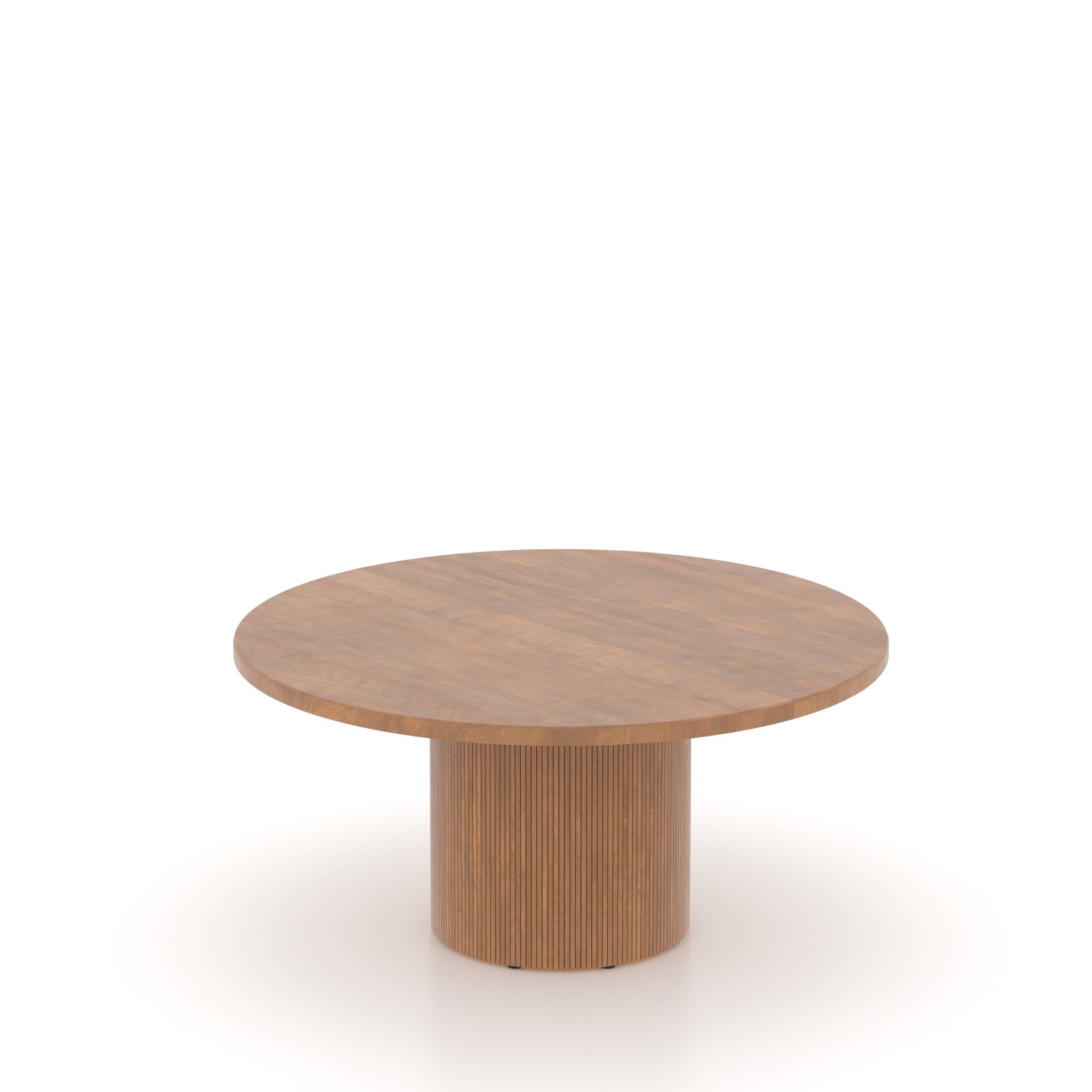 Round Pedestal Table w/Fluted Base
