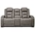Signature Design by Ashley The Man-Den Contemporary Power Reclining Loveseat with Adjustable Headrests and Lumbar Support