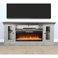 TV Stand with Fireplace Insert